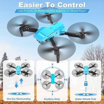 RADCLO Mini Drone - 1080P HD FPV with Carrying Case