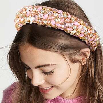 Elegant HAIMEIKANG Rhinestone Headband for Women and Girls