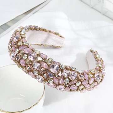 Elegant HAIMEIKANG Rhinestone Headband for Women and Girls