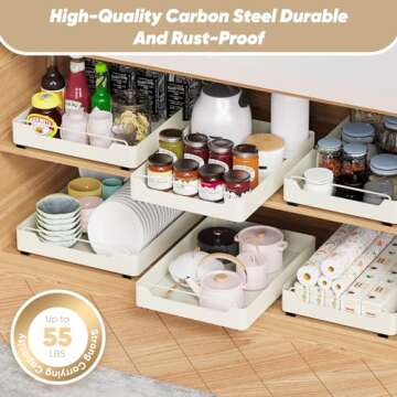 Pull Out Cabinet Organizer for Easy Kitchen Storage Solutions