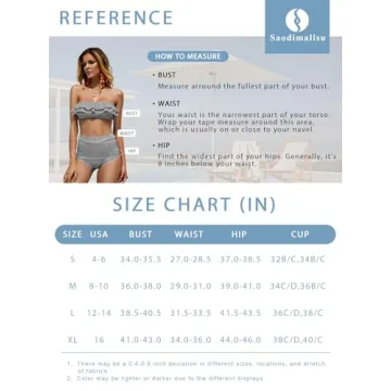 Chic Saodimallsu High Waisted Bikini Sets for Women