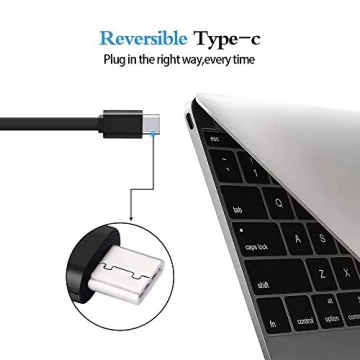 Retractable USB Type C Charger and Data Sync Cable