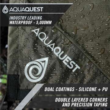 AquaQuest Defender Camping Tarp - Heavy Duty Tent Shelter or Rain Fly - Waterproof Camping Essential...