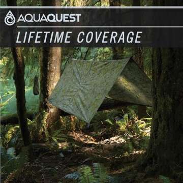 AquaQuest Defender Camping Tarp - Heavy Duty Waterproof Shelter
