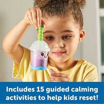 Learning Resources Bubble Tea Break! Sensory Fidget Activity Set, 19 Pieces, Ages 3+, Sensory Toys f...