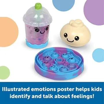 Learning Resources Bubble Tea Break! Sensory Fidget Activity Set, 19 Pieces, Ages 3+, Sensory Toys for Toddlers 1-3, Social Emotional Learning, SEL Skills, Calming Toys