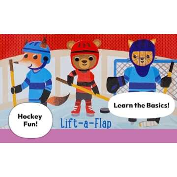 Let's Play Hockey! A Lift-a-Flap Board Book for Babies and Toddlers, Ages 1-4