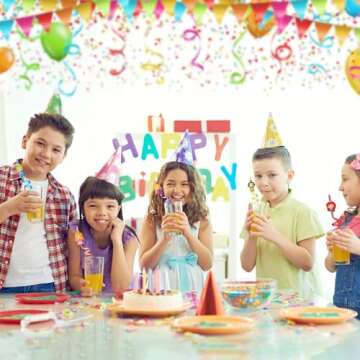 Lidmada 25Pcs Princess Party Straws for Kids Fun