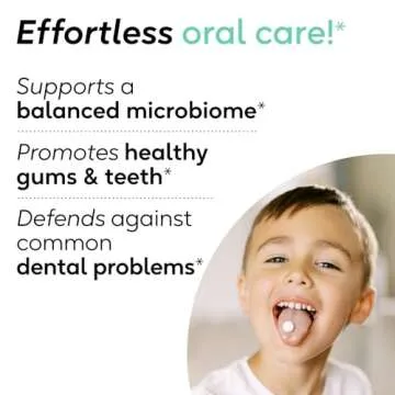 BioGaia Prodentis Kids | Dental Probiotics for Teeth and Gums | Promotes Good Oral Health & Gut Health Too | Oral Probiotics | 30 Apple-Flavored Lozenges | 1-Pack
