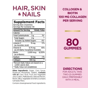 Nature's Bounty Hair Skin & Nails Gummies with Biotin 2500 mcg