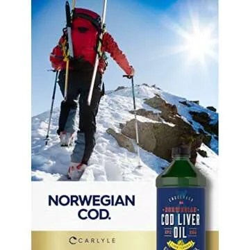 Carlyle Cod Liver Oil Liquid | 16 fl oz | Pack of 3 Bottles | Lemon Flavor | Norwegian | Non GMO, Gluten Free