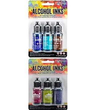 Tim Holtz Ranger Alcohol Inks Bundle - Vibrant Colors