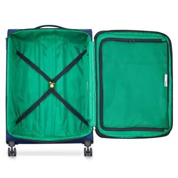 Benetton Color Block Expandable Luggage with Spinner Wheels