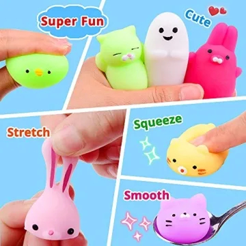Mochi Squishy Toys 20 Pcs Mini Animal Party Favors