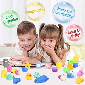 Mochi Squishy Toys 20 Pcs Mini Animal Party Favors