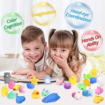 Mochi Squishy Toys 20 Pcs Mini Animal Party Favors