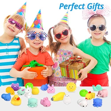 Mochi Squishy Toys 20 Pcs Mini Animal Party Favors
