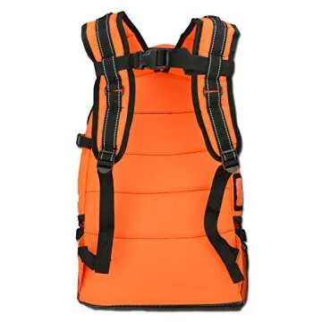 Lightning X First Responder EMT/EMS Backpack Stocked First Aid Supplies Kit B (Fluorescent Orange)