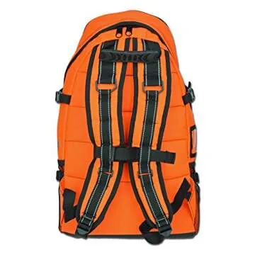 Lightning X First Responder EMT/EMS Backpack Stocked First Aid Supplies Kit B (Fluorescent Orange)