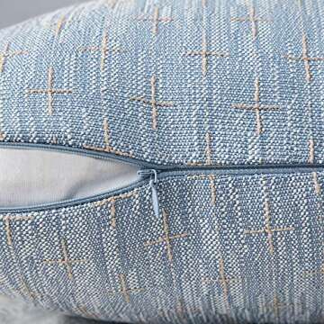 MIULEE Decorative Burlap Linen Pillow Covers for Home