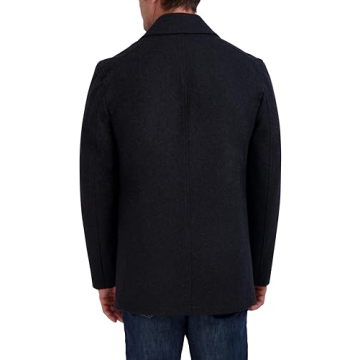 Classic Charcoal Peacoat for Men by Nautica