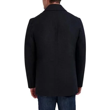 Classic Charcoal Peacoat for Men by Nautica