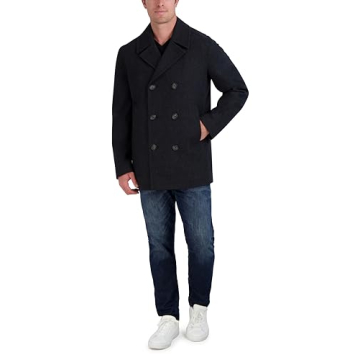 Classic Charcoal Peacoat for Men by Nautica