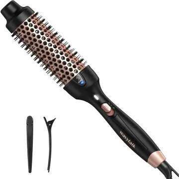 Wavytalk Pro Thermal Brush for Blowout Look, 1 1/2 Inch Ionic Heated Round Brush Makes Hair Smoother...
