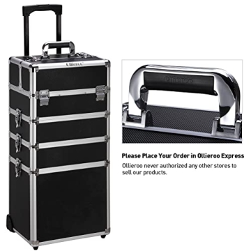 Ollieroo Rolling Cosmetic Makeup Case Trolley