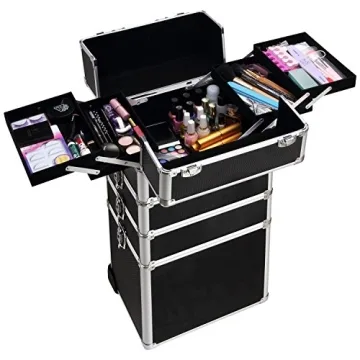 Ollieroo Rolling Cosmetic Makeup Case Trolley