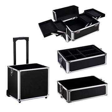 Ollieroo Rolling Cosmetic Makeup Case Trolley