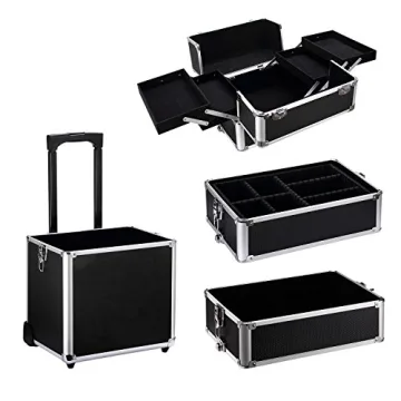 Ollieroo Rolling Cosmetic Makeup Case Trolley