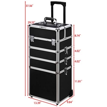 Ollieroo Rolling Cosmetic Makeup Case Trolley