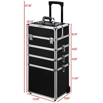 Ollieroo Rolling Cosmetic Makeup Case Trolley