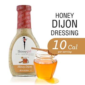 Skinnygirl Fat-Free Salad Dressing, Sugar-Free Honey Dijon, 8 Ounce