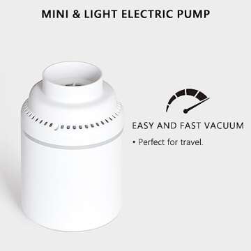 SUOCO 20 Combo Vacuum Storage Bags with Electric Pump, (4 Jumbo, 4 Large, 6 Medium, 6 Small) Travel Clothes Space Saver Bags, Compression Airtight Seal Bags for Clothing, Pillows, Comforters, Blankets