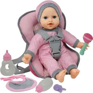 Doll Travel PlaySet with 12 Inch Doll and Accessories