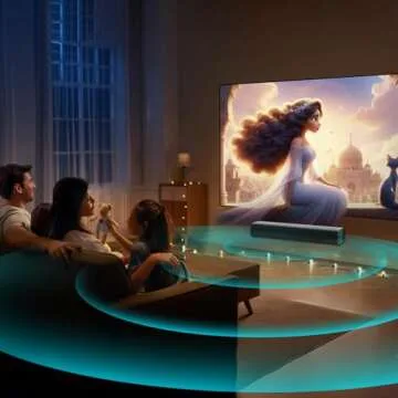 MZEIBO Sound Bar for Smart TV, Bluetooth Soundbar for TV, 50 Watts Mini Sound Bar with ARC/Optical/AUX, Surround Sound System for TV/PC/Gaming/Projectors