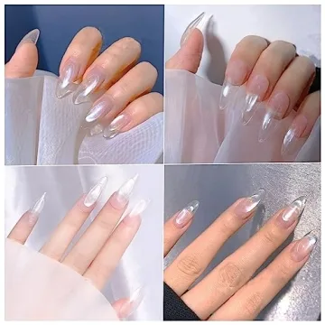 2Pcs Pearl Chrome Nail Powder - Iridescent Nail Art Beauty