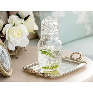 Elegant ONS ELITE Bedside Water Carafe with Glass Set