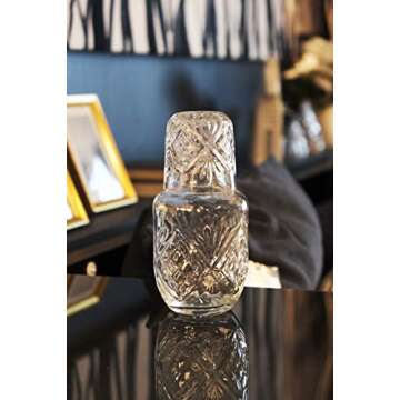 Elegant ONS ELITE Bedside Water Carafe with Glass Set