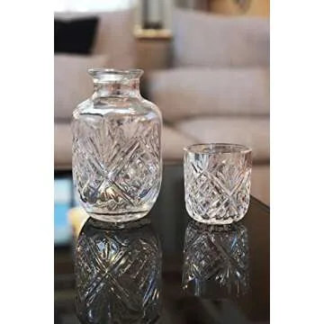 Elegant ONS ELITE Bedside Water Carafe with Glass Set