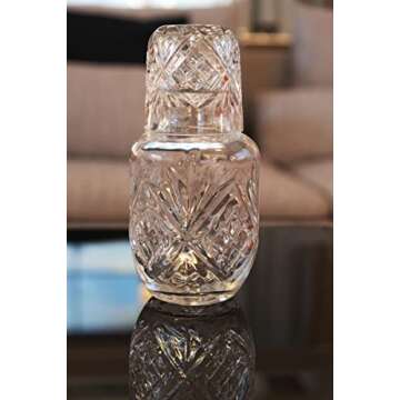 Elegant ONS ELITE Bedside Water Carafe with Glass Set