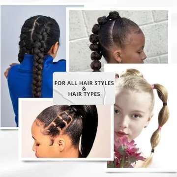 Blax Snag-Free Hair Elastics 4mm- Black 8ct