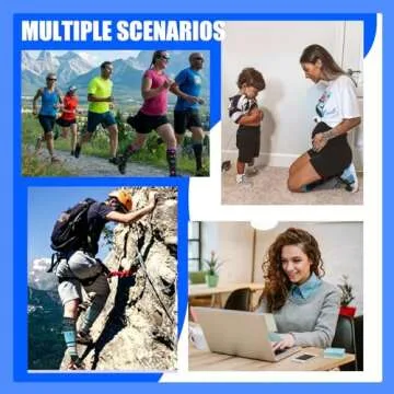 4 Pairs Compression Socks for Women & Men - Best Support for Medical, Circulation, Nurses, Running, Travel