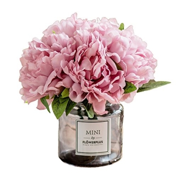 Billibobbi Artificial Flowers with Vase for Home Decor