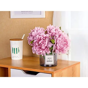 Billibobbi Artificial Flowers with Vase for Home Decor