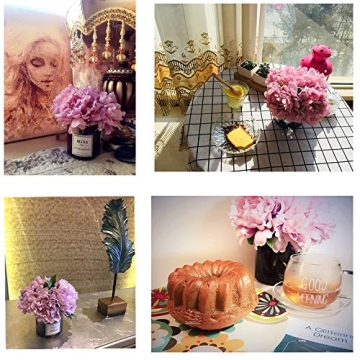 Billibobbi Artificial Flowers with Vase for Home Decor