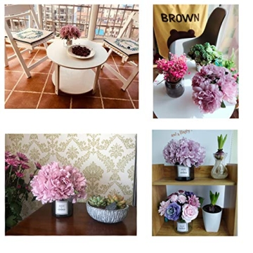 Billibobbi Artificial Flowers with Vase for Home Decor