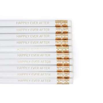 Happily Ever After Wedding Pencils